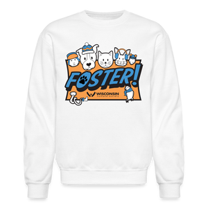 Foster Winter Logo Crewneck Sweatshirt - white