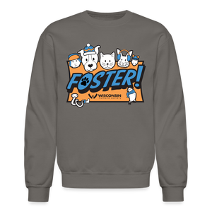 Foster Winter Logo Crewneck Sweatshirt - asphalt gray