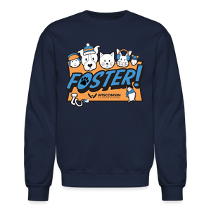 Foster Winter Logo Crewneck Sweatshirt - navy