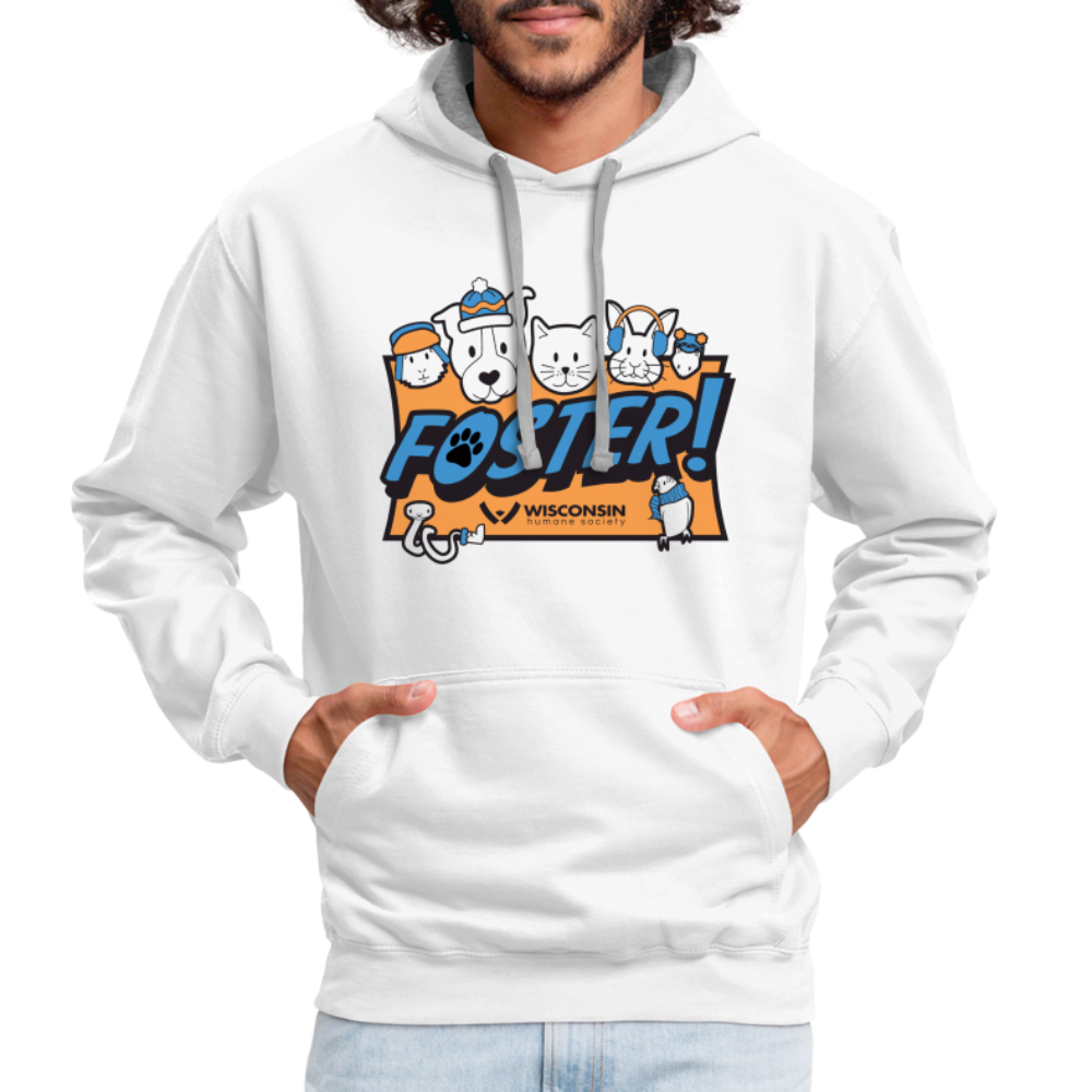 
                  
                    Foster Winter Logo Contrast Hoodie - white/gray
                  
                