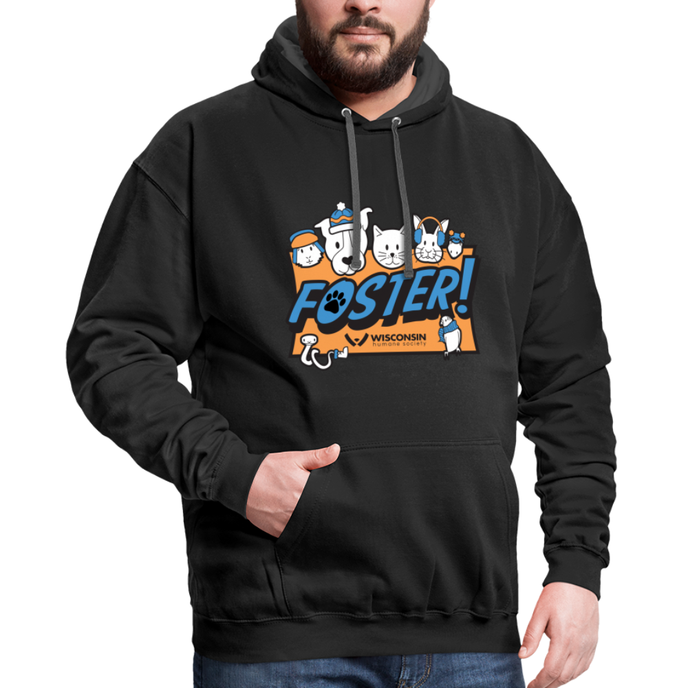 
                  
                    Foster Winter Logo Contrast Hoodie - black/asphalt
                  
                