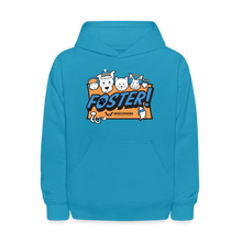 Load image into Gallery viewer, Foster Winter Logo Kids&#39; Hoodie - turquoise