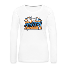 Load image into Gallery viewer, Foster Winter Logo Contoured Premium Long Sleeve T-Shirt - white