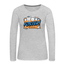 Load image into Gallery viewer, Foster Winter Logo Contoured Premium Long Sleeve T-Shirt - heather gray