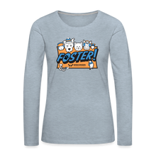 Load image into Gallery viewer, Foster Winter Logo Contoured Premium Long Sleeve T-Shirt - heather ice blue