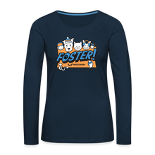 Load image into Gallery viewer, Foster Winter Logo Contoured Premium Long Sleeve T-Shirt - deep navy