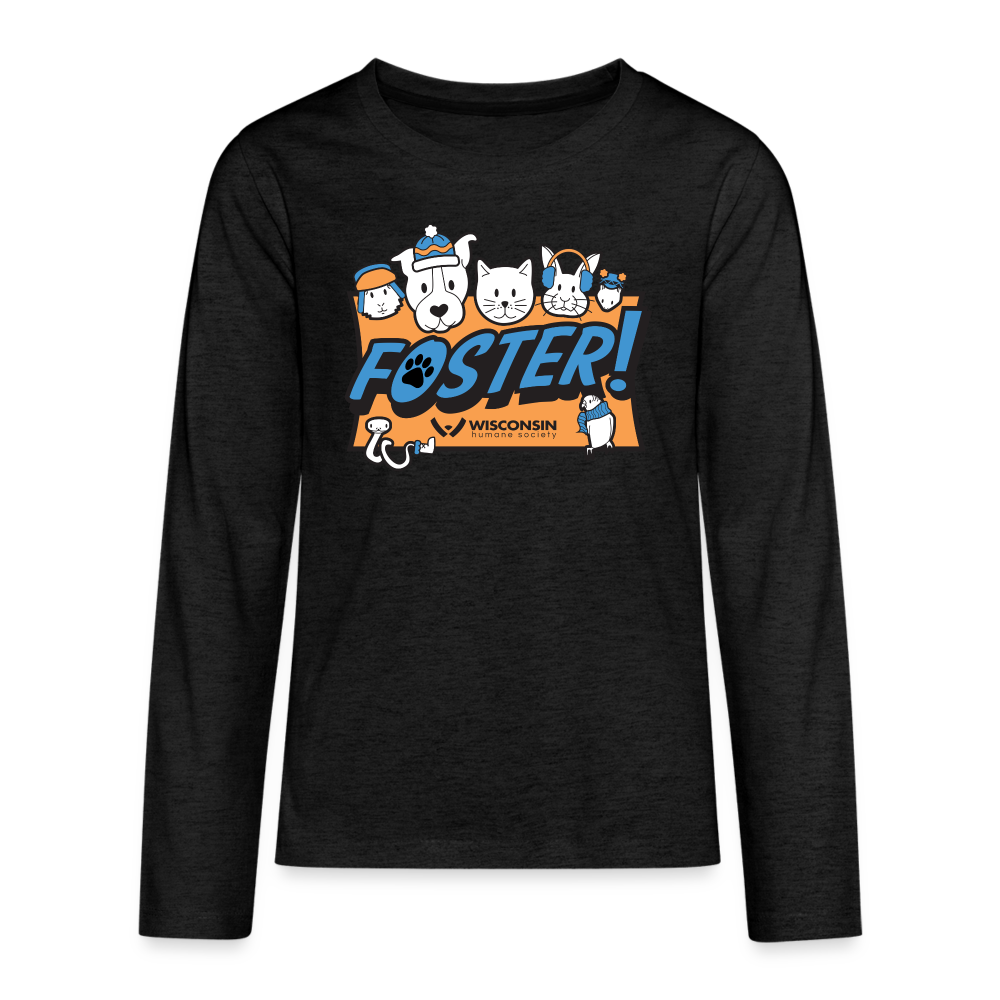 
                  
                    Foster Winter Logo Kids' Premium Long Sleeve T-Shirt - charcoal grey
                  
                