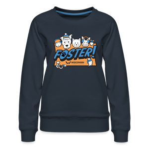 Foster Winter Logo Contoured Premium Sweatshirt - navy