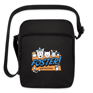 Foster Winter Logo Upright Crossbody Bag - black
