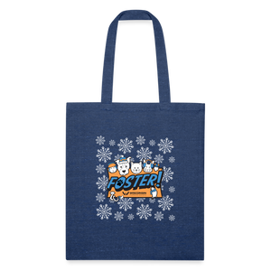 Foster Winter Logo Recycled Tote Bag - heather navy