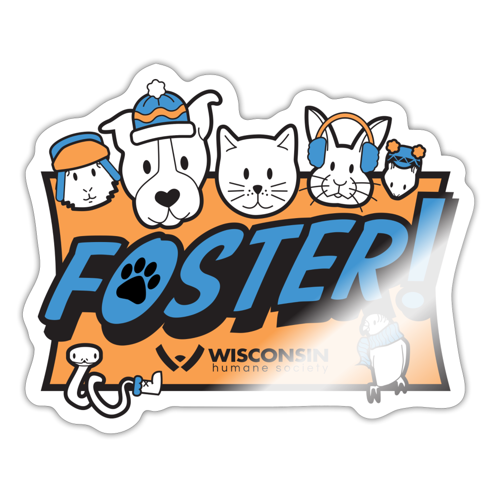 
                  
                    Foster Winter Logo Sticker - white glossy
                  
                