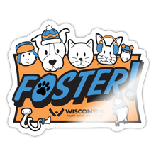 Load image into Gallery viewer, Foster Winter Logo Sticker - white glossy