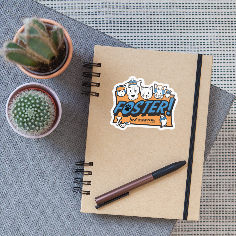 
                  
                    Foster Winter Logo Sticker - white glossy
                  
                