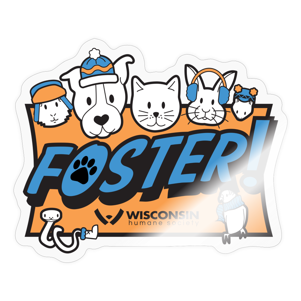 
                  
                    Foster Winter Logo Sticker - transparent glossy
                  
                