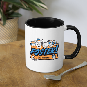 Foster Winter Logo Contrast Coffee Mug - white/black