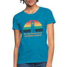 Load image into Gallery viewer, WHS Kenosha Logo Contoured T-Shirt - turquoise