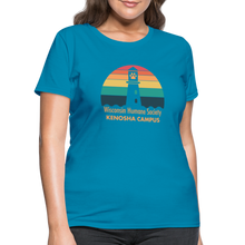 Load image into Gallery viewer, WHS Kenosha Logo Contoured T-Shirt - turquoise