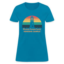 Load image into Gallery viewer, WHS Kenosha Logo Contoured T-Shirt - turquoise