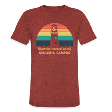 Load image into Gallery viewer, WHS Kenosha Logo Tri-Blend T-Shirt - heather cranberry