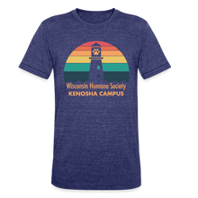 Load image into Gallery viewer, WHS Kenosha Logo Tri-Blend T-Shirt - heather indigo