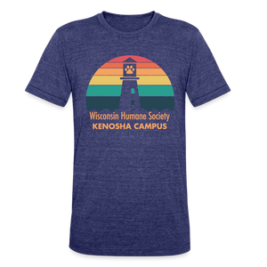 WHS Kenosha Logo Tri-Blend T-Shirt - heather indigo