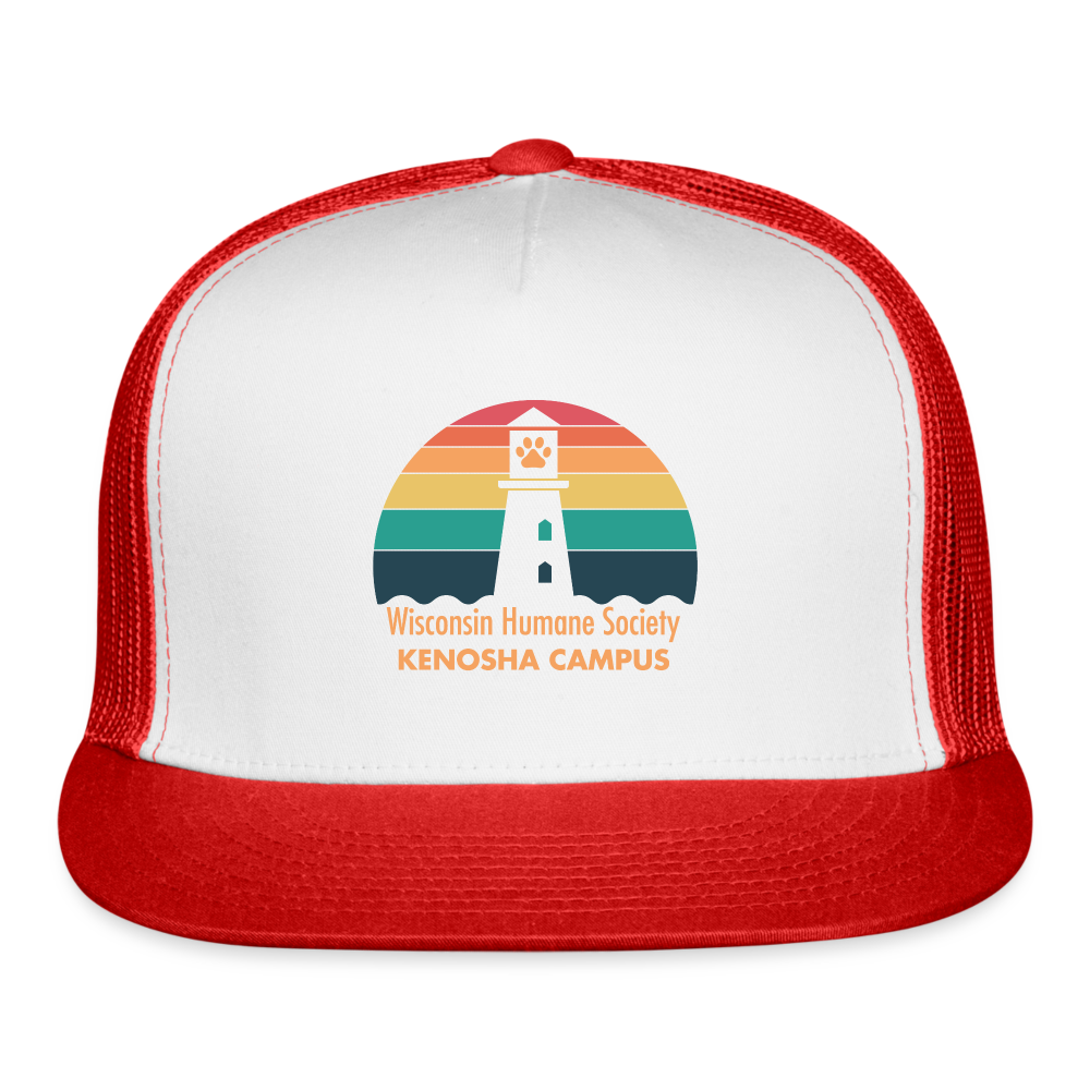 
                  
                    WHS Kenosha Logo Trucker Cap - white/red
                  
                