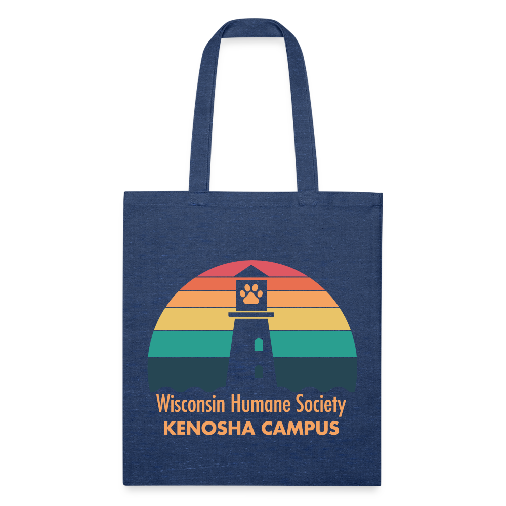 WHS Kenosha Logo Recycled Tote Bag - heather navy