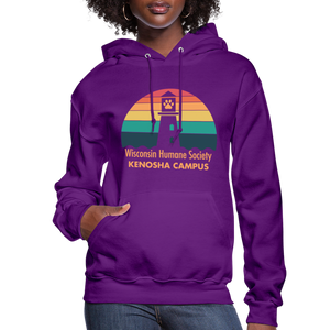 WHS Kenosha Logo Contoured Hoodie - purple