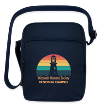 Load image into Gallery viewer, WHS Kenosha Logo Upright Crossbody Bag - navy