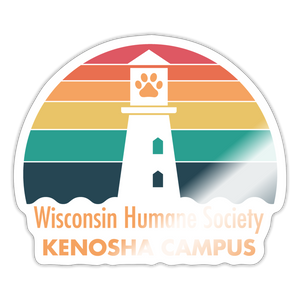 WHS Kenosha Logo Sticker - white glossy
