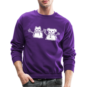 Snowfriends Crewneck Sweatshirt - purple