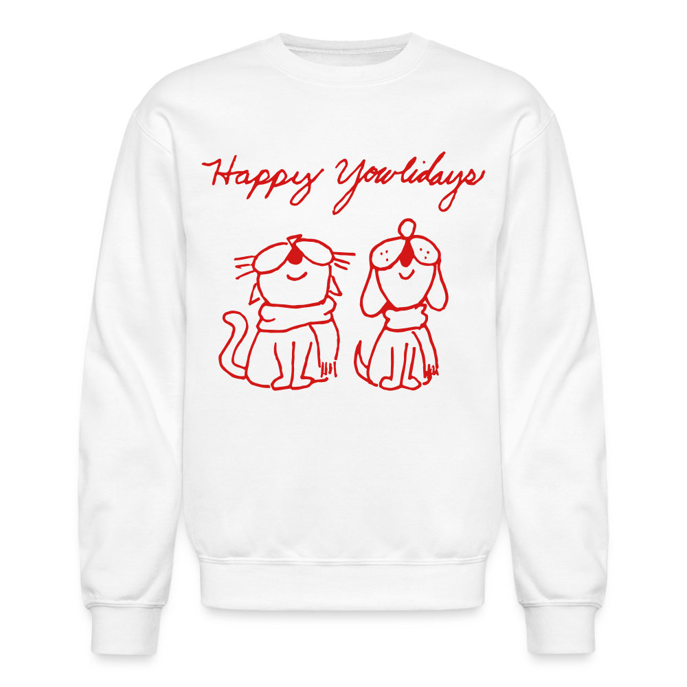 
                  
                    Happy Yowlidays Crewneck Sweatshirt - white
                  
                