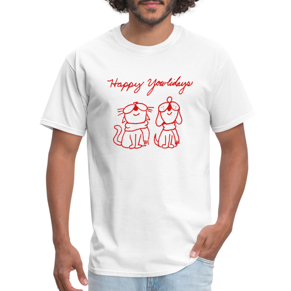 
                  
                    Happy Yowlidays Classic T-Shirt - white
                  
                