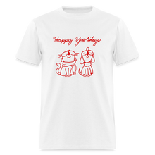 Load image into Gallery viewer, Happy Yowlidays Classic T-Shirt - white