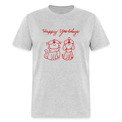 Happy Yowlidays Classic T-Shirt - heather gray