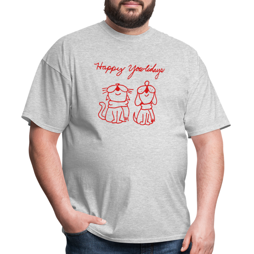 
                  
                    Happy Yowlidays Classic T-Shirt - heather gray
                  
                