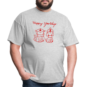 Happy Yowlidays Classic T-Shirt - heather gray