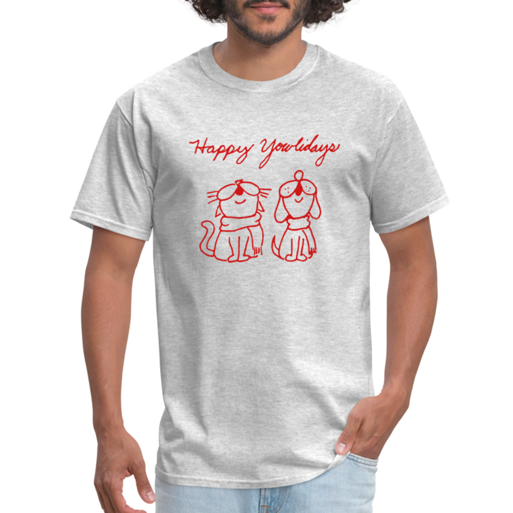 Happy Yowlidays Classic T-Shirt - heather gray