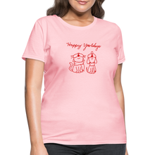 Load image into Gallery viewer, Happy Yowlidays Contoured T-Shirt - pink