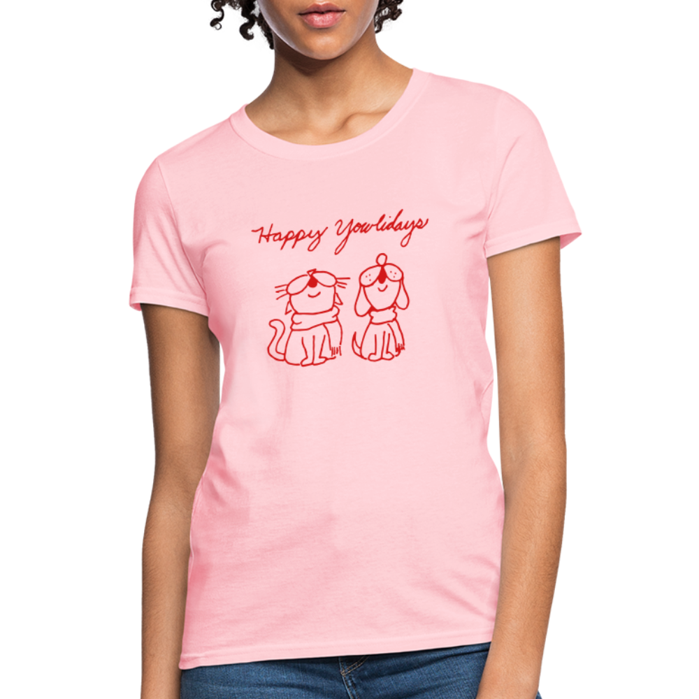 
                  
                    Happy Yowlidays Contoured T-Shirt - pink
                  
                