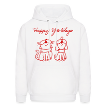 Load image into Gallery viewer, Happy Yowlidays Classic Hoodie - white