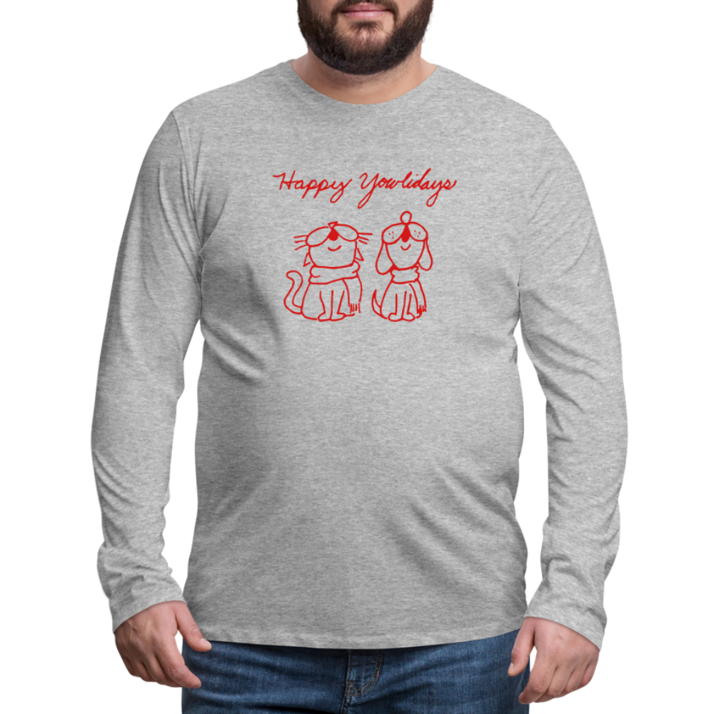 
                  
                    Happy Yowlidays Classic Premium Long Sleeve T-Shirt - heather gray
                  
                