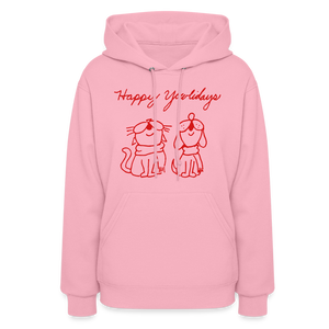 Happy Yowlidays Contoured Hoodie - classic pink