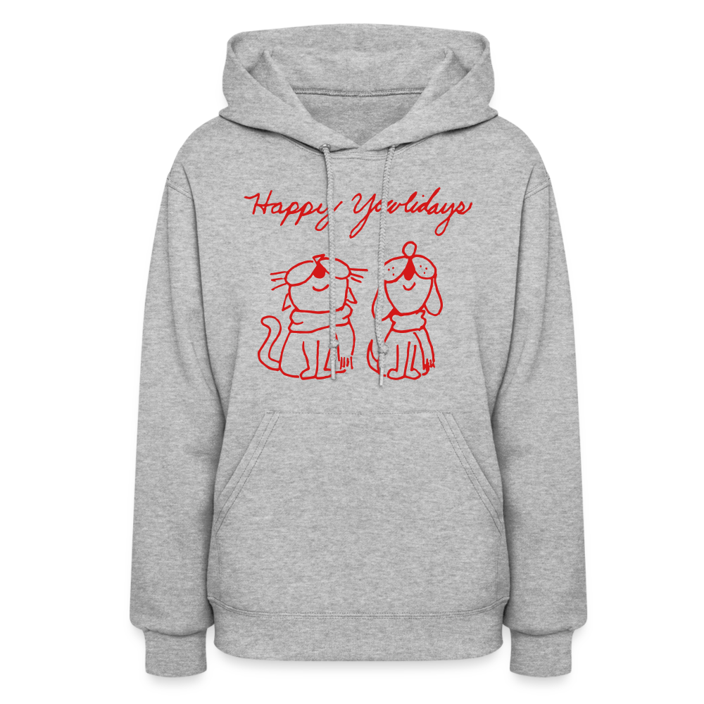 
                  
                    Happy Yowlidays Contoured Hoodie - heather gray
                  
                