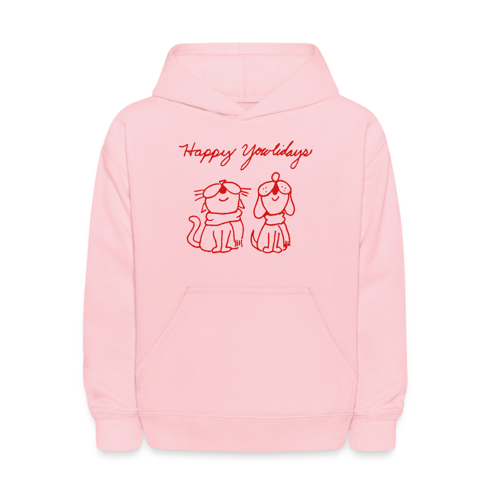 
                  
                    Happy Yowlidays Kids' Hoodie - pink
                  
                