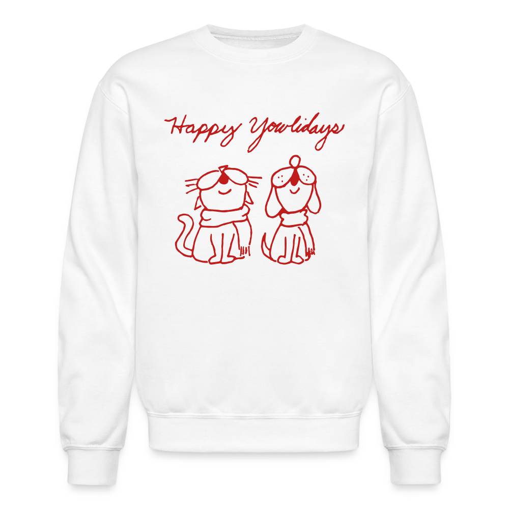 
                  
                    Happy Yowlidays Sparkle-Print Crewneck Sweatshirt - white
                  
                