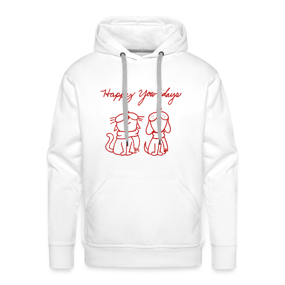 
                  
                    Happy Yowlidays Sparkle-Print Premium Hoodie - white
                  
                