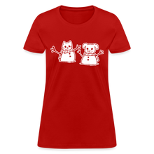 Load image into Gallery viewer, Snowfriends Contoured T-Shirt - red