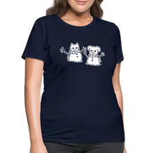 Load image into Gallery viewer, Snowfriends Contoured T-Shirt - navy