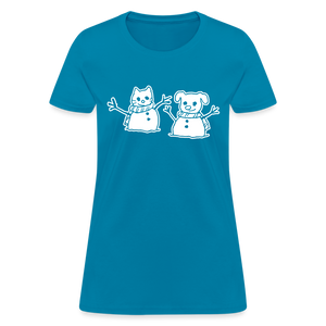 Snowfriends Contoured T-Shirt - turquoise
